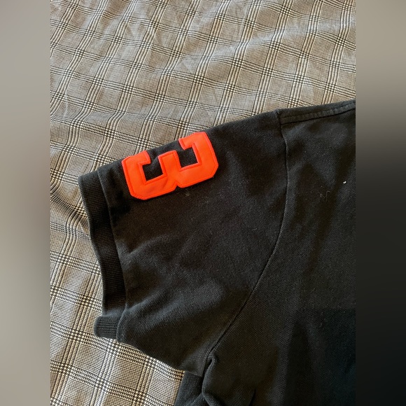 Polo Ralph Lauren Big Pony Polo Shirt LARGE - Black with Red/Pink detail - GUC - Picture 4 of 5